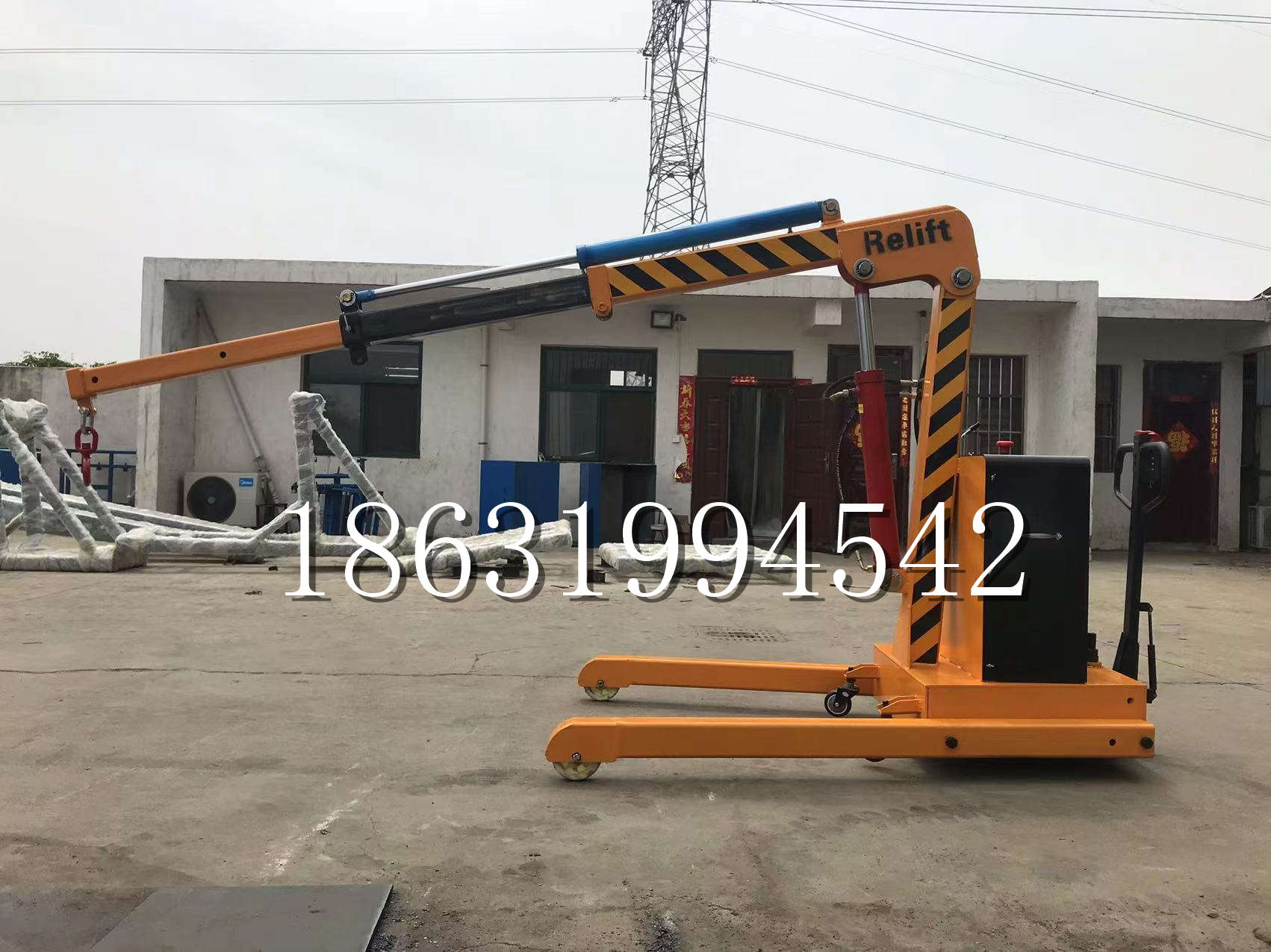 安次区久征定做3吨三轮随车吊 农用园林绿化移树吊 平板工程用小吊机